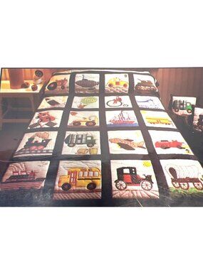 Transportation Quilt Pattern 66"x84" Better Homes & Gardens Custom Design Collec